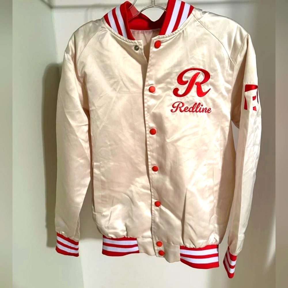 Womens redline champion 80s satin bomber. Size M